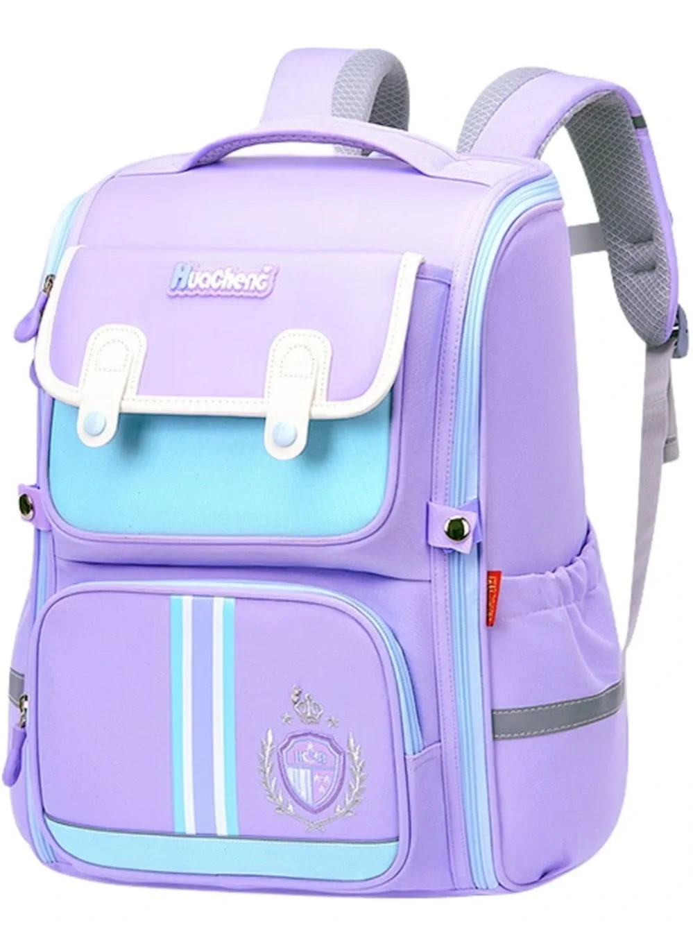 Kids Lavender School Backpack with Blue Accents  WP7
